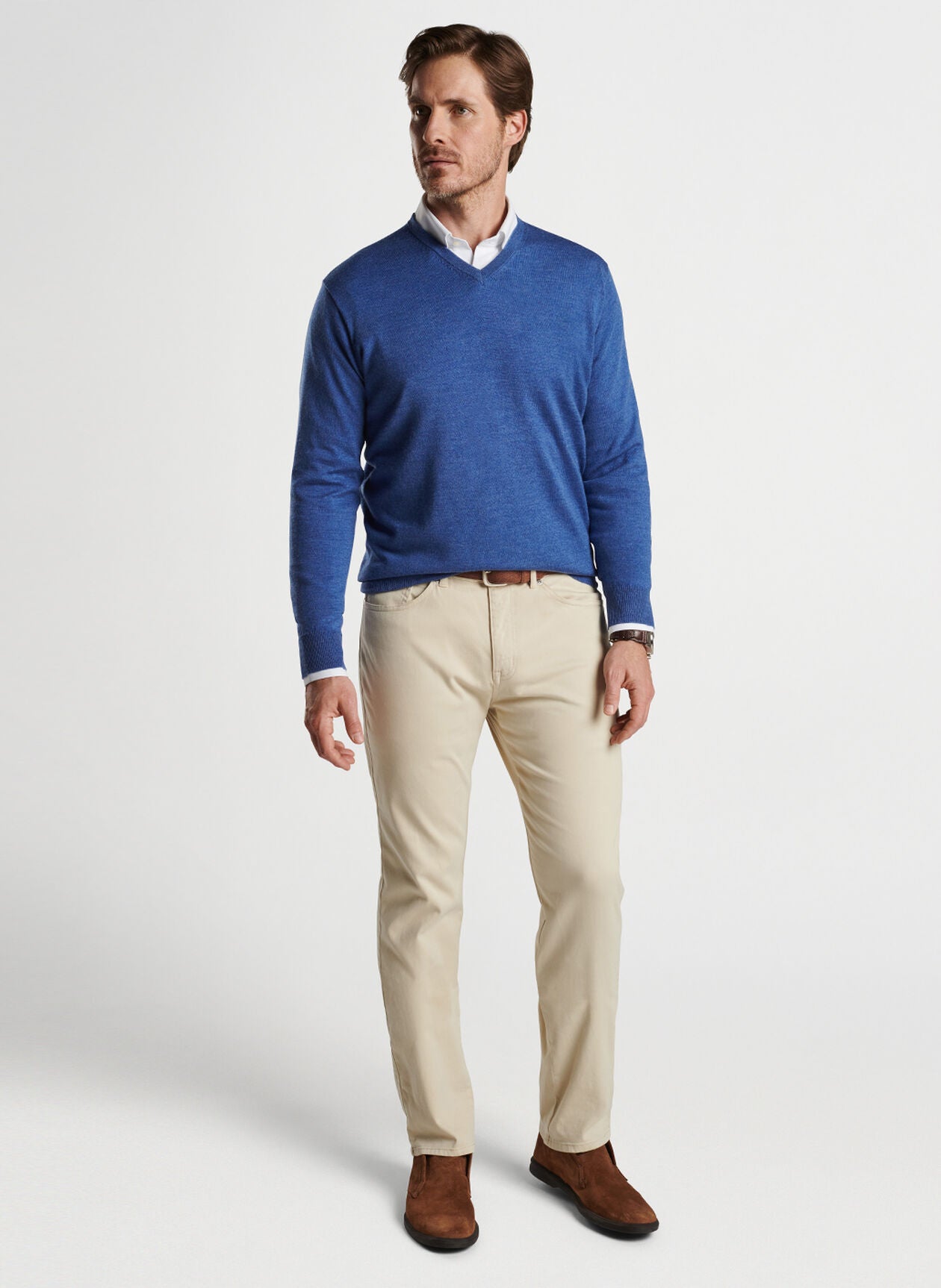 Peter Millar Autumn Crest V-Neck - Star Dust