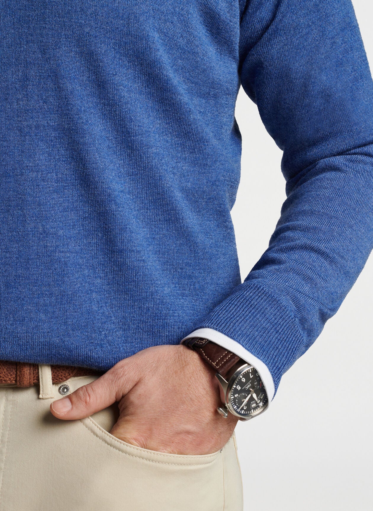 Peter Millar Autumn Crest V-Neck - Star Dust