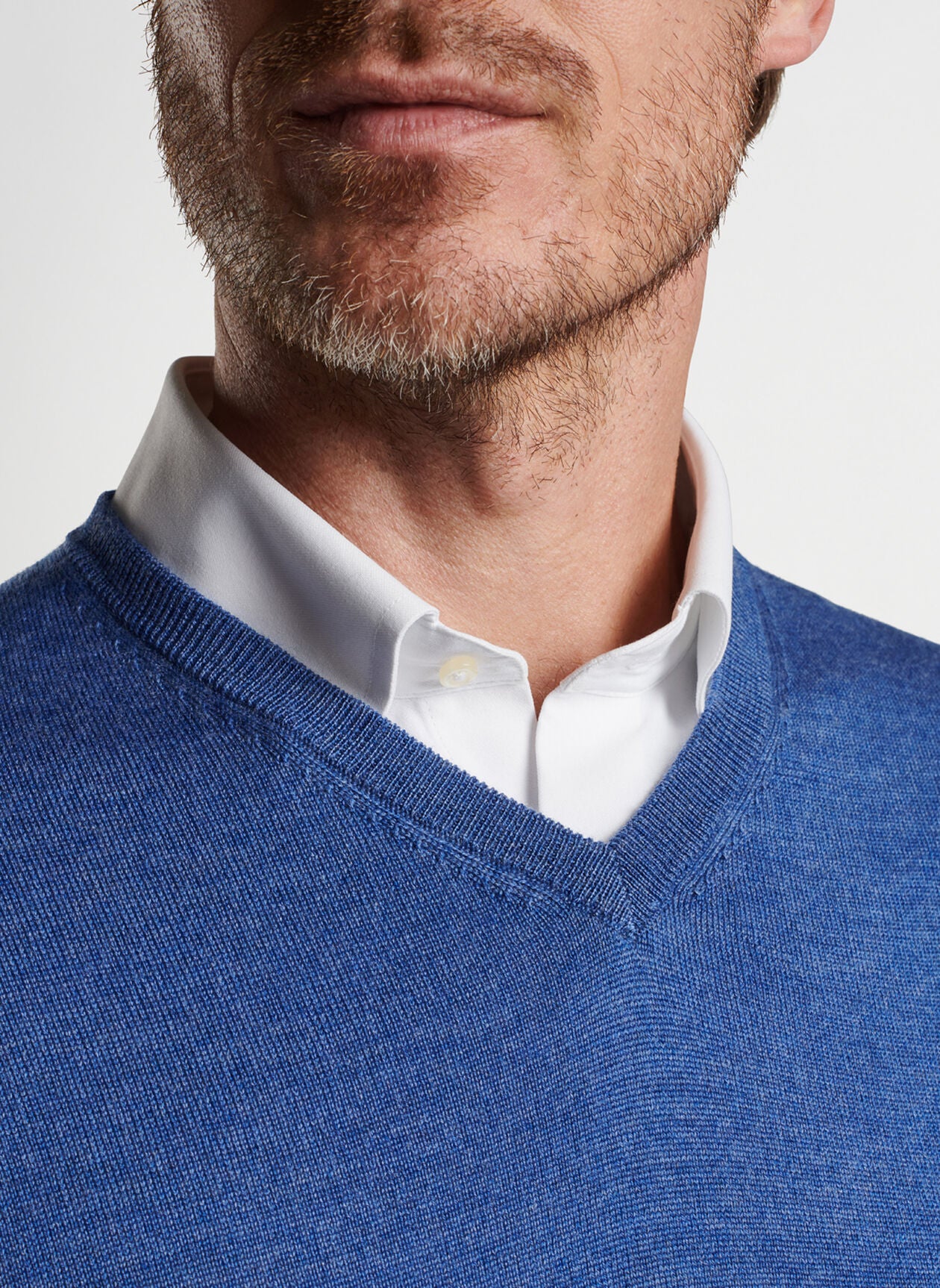 Peter Millar Autumn Crest V-Neck - Star Dust