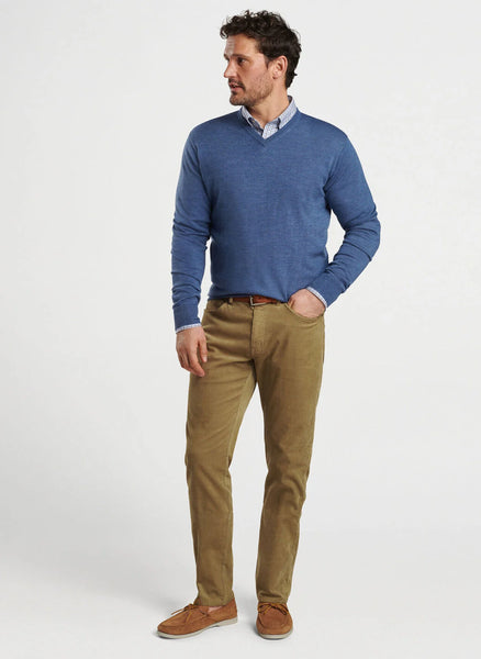 Peter Millar Autumn Crest V-Neck - Ocean Blue – The Lucky