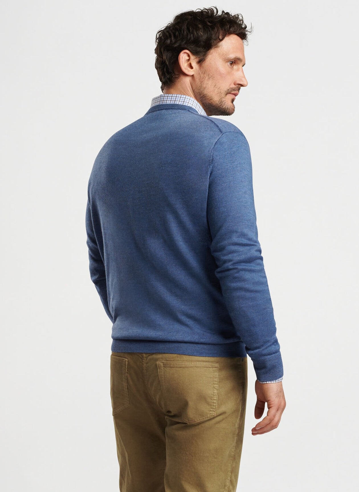Peter Millar Autumn Crest V-Neck - Ocean Blue