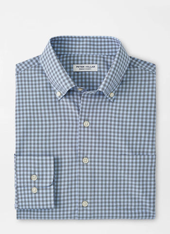 Peter Millar Murry Performance Poplin Sport Shirt - Navy