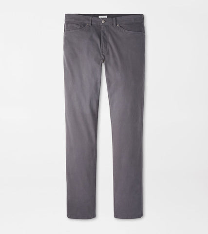 Peter Millar Signature Sateen Five Pocket Pant - Iridium