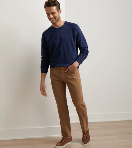 Peter Millar Signature Sateen Five Pocket Pant - Rye