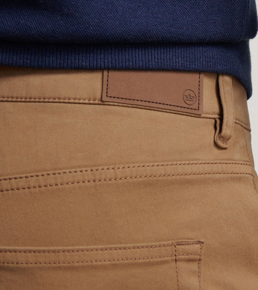Peter Millar Signature Sateen Five Pocket Pant - Rye