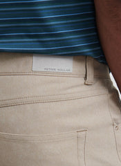 Peter Millar Brevard Performance Flannel Five Pocket Pant - Khaki