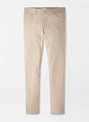 Peter Millar Brevard Performance Flannel Five Pocket Pant - Khaki