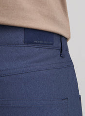Peter Millar Brevard Performance Flannel Five Pocket Pant - Navy
