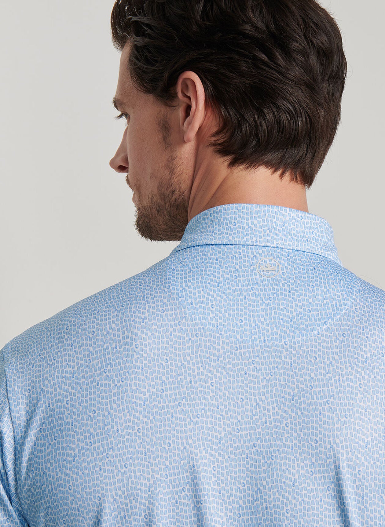 Peter Millar Oyster Shooter Performance Jersey Polo - White