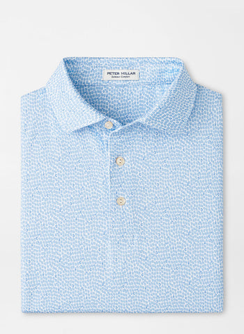 Peter Millar Oyster Shooter Performance Jersey Polo - White