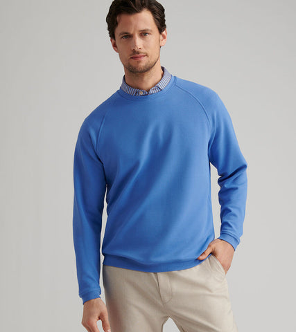 Peter Millar Cradle Pique Crewneck - Evening Tide