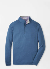 Peter Millar Beaumont Performance 1/4 Zip - Blue Haze