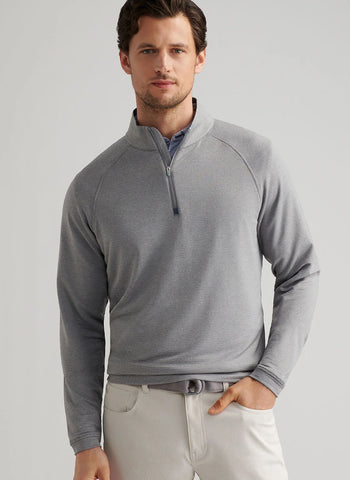 Peter Millar Beaumont Performance 1/4 Zip - Oslo Grey