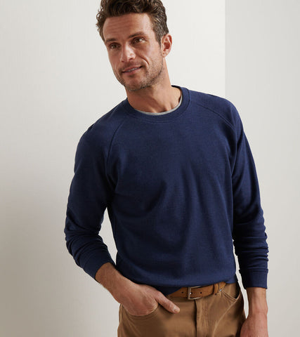 Peter Millar Crown Comfort Knit Crew - Navy