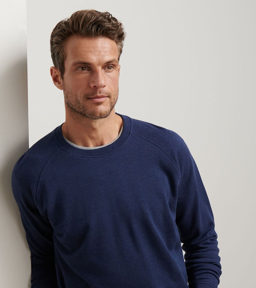 Peter Millar Crown Comfort Knit Crew - Navy