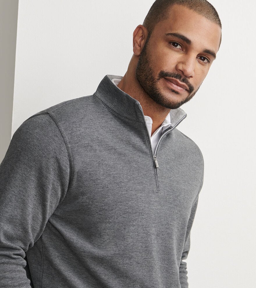Peter Millar Crown Comfort Pullover - Charcoal