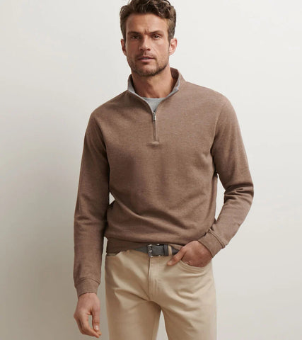 Peter Millar Crown Comfort Pullover - Poplar Brown