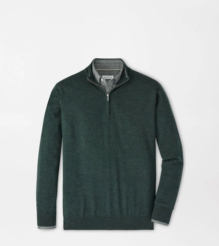 Peter Millar Autumn Crest 1/4 Zip - Nordic Pine