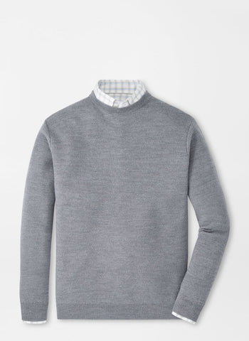 Peter Millar Autumn Crest Honeycomb Crewneck Sweater - Gale