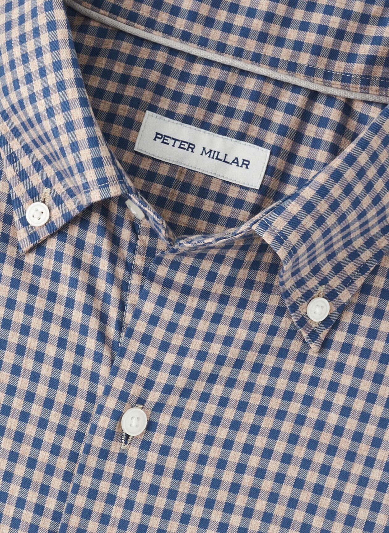 Peter Millar Conway Crown Lite Cotton Stretch Sport Shirt - Poplar Brown