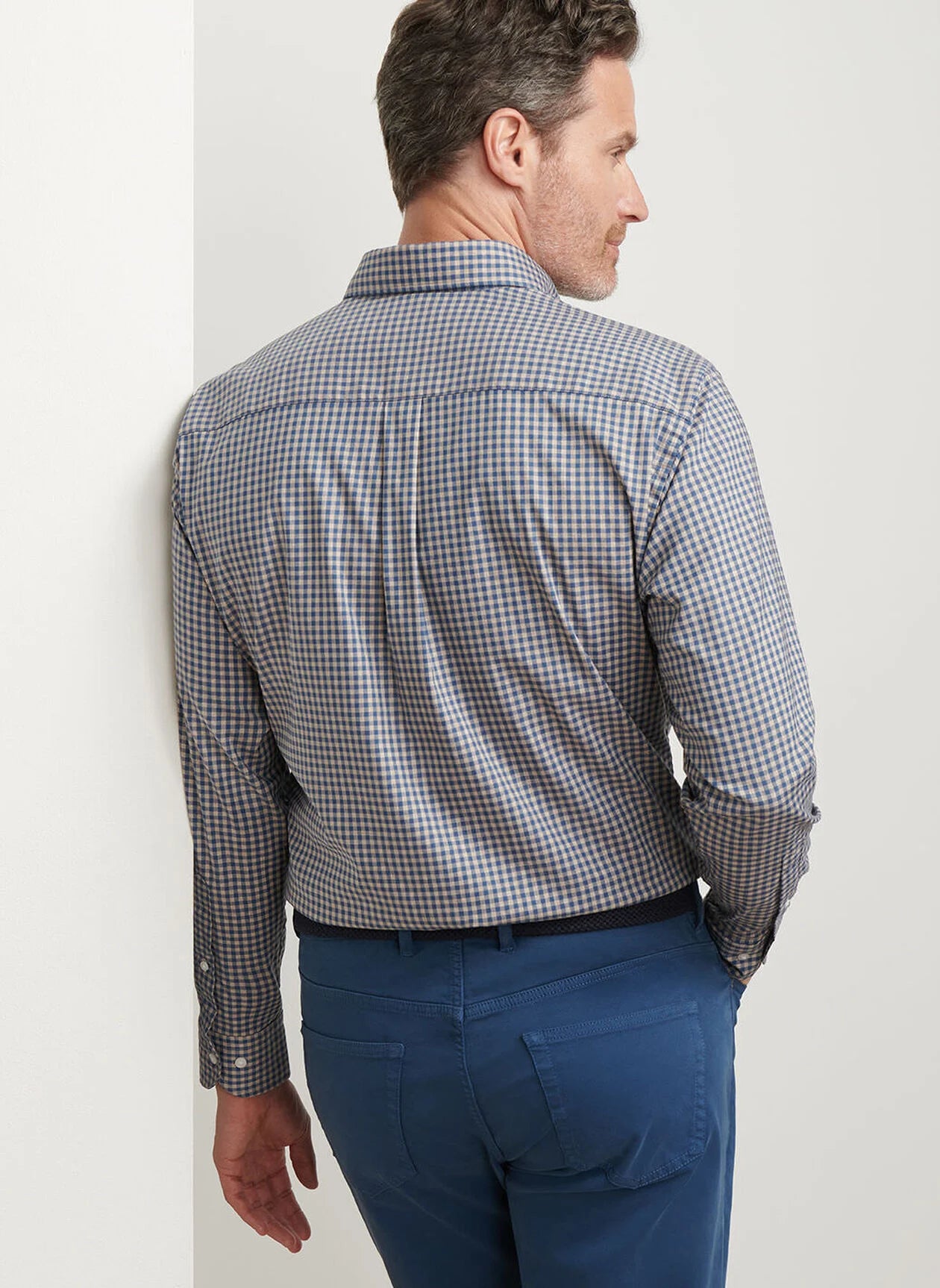 Peter Millar Conway Crown Lite Cotton Stretch Sport Shirt - Poplar Brown