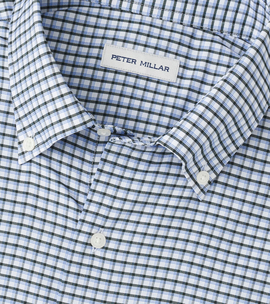 Peter Millar Cashiers Performance Twill Sport Shirt - Deep Verdant