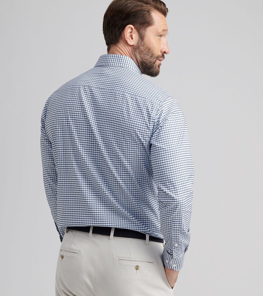 Peter Millar Cashiers Performance Twill Sport Shirt - Deep Verdant