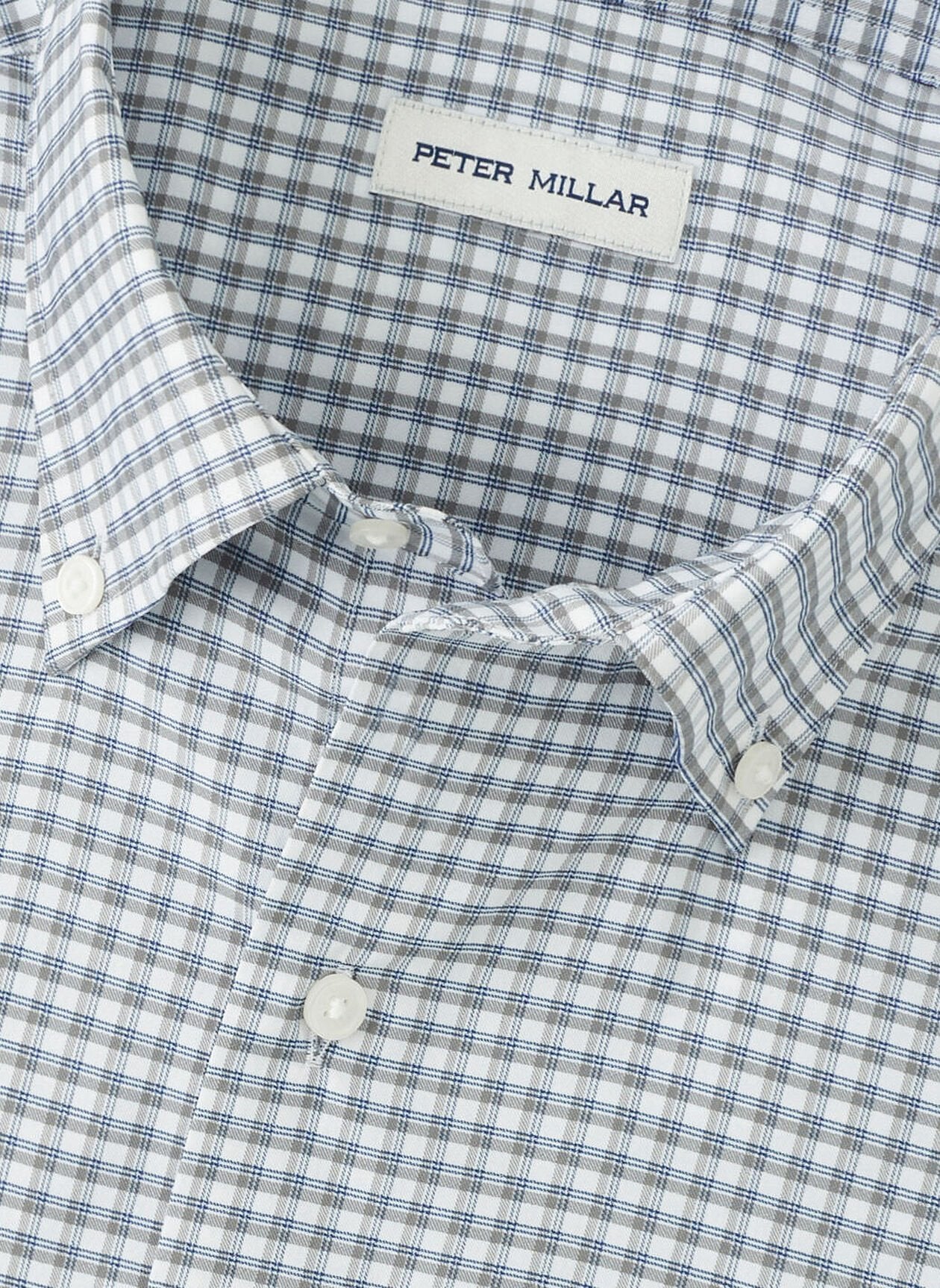Peter Millar Cashiers Performance Twill Shirt - Oslo Grey