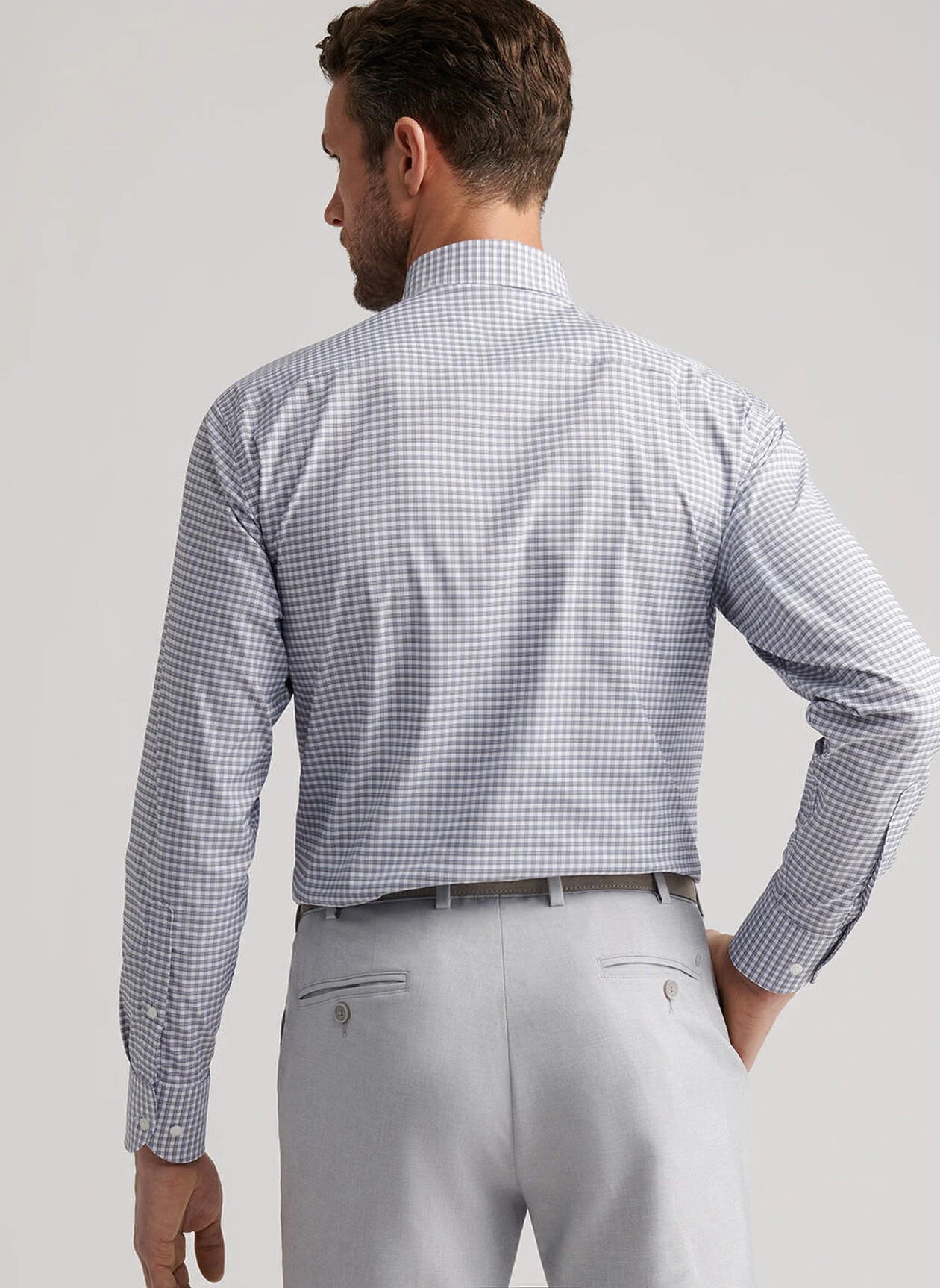Peter Millar Cashiers Performance Twill Shirt - Oslo Grey