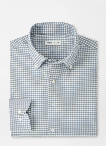 Peter Millar Cashiers Performance Twill Shirt - Oslo Grey