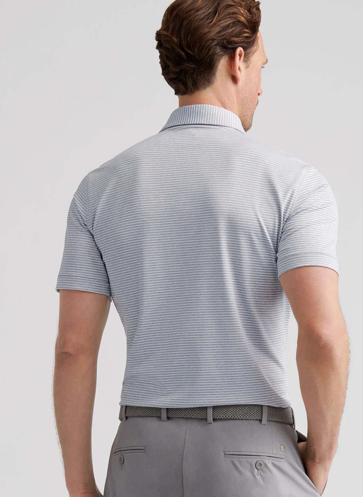 Peter Millar Ballad Performance Jersey Polo - Gale Grey