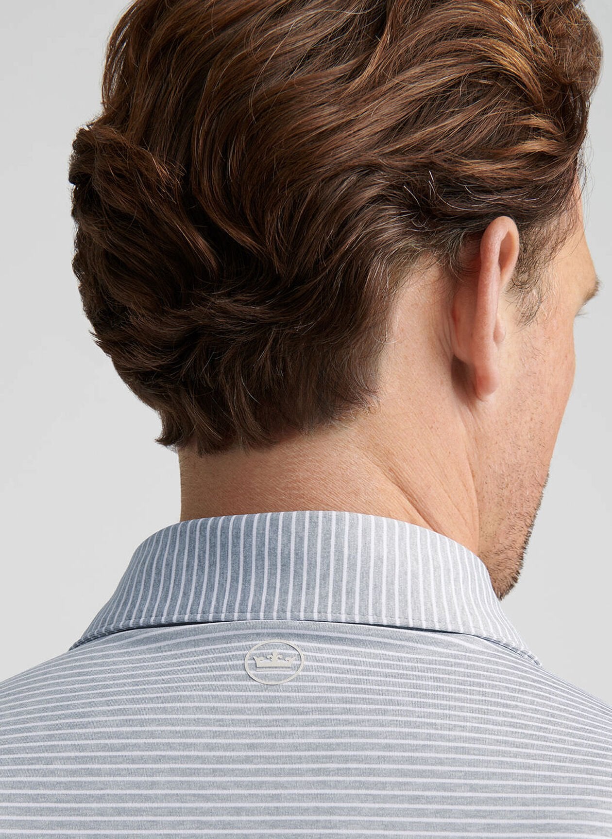 Peter Millar Ballad Performance Jersey Polo - Gale Grey