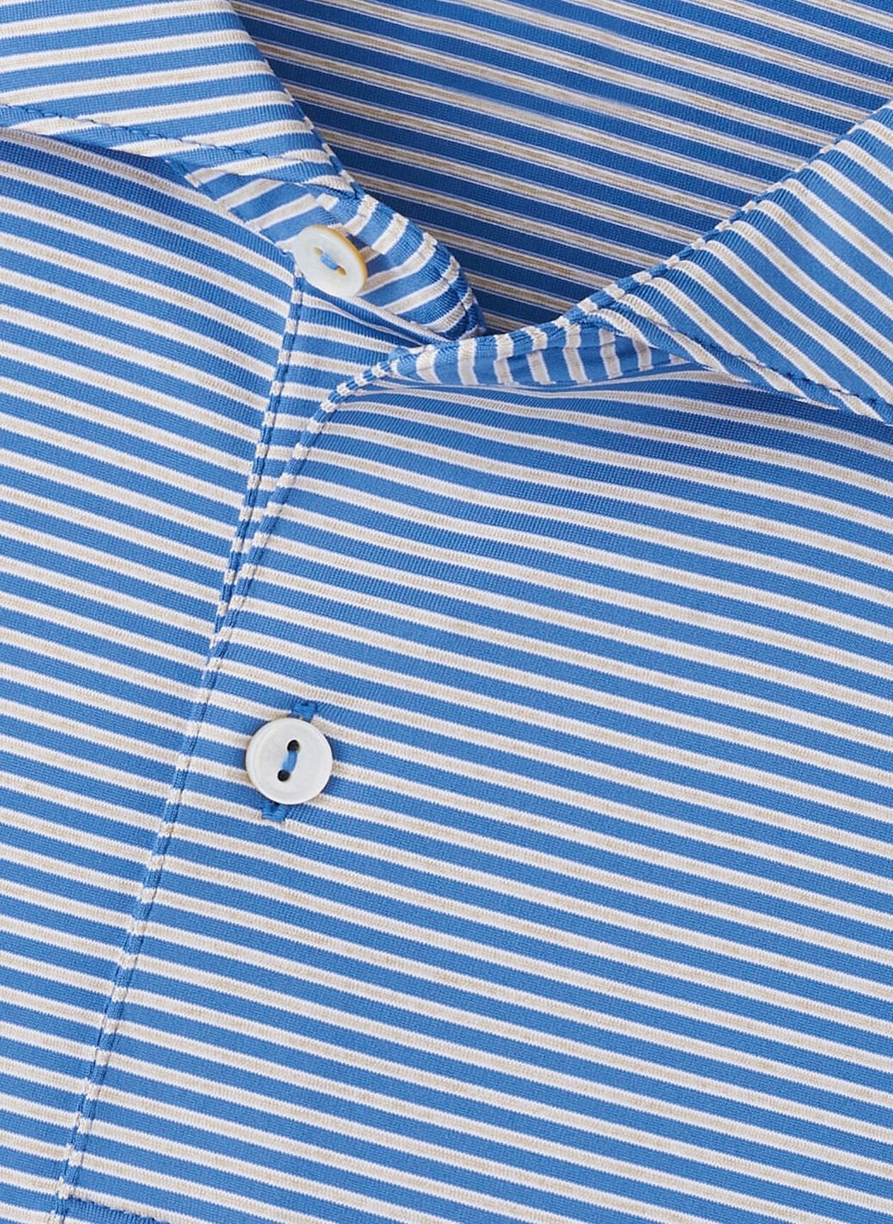 Peter Millar Ambrose Performance Jersey Polo - Lunar Blue