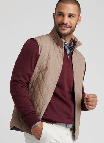 Peter Millar Essex Vest - Poplar Brown