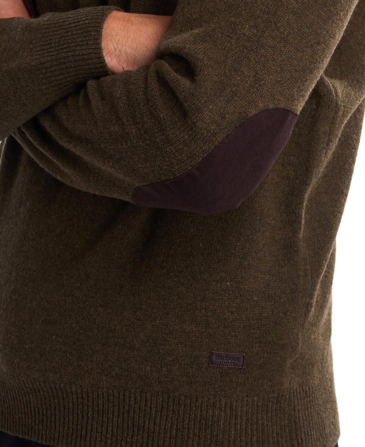 Barbour Essential Patch Crew - Willow Green