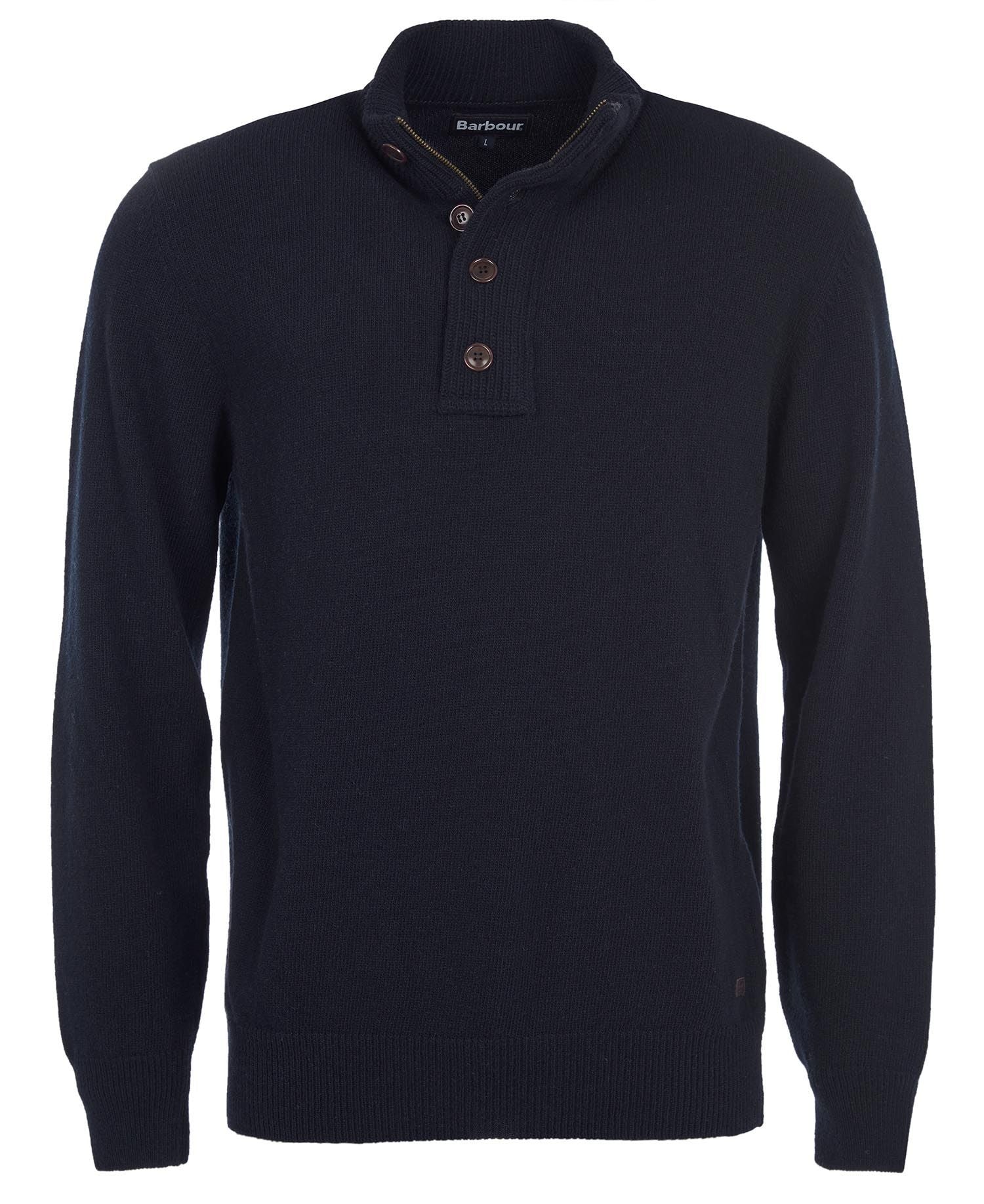 Barbour Patch Half Zip - Navy