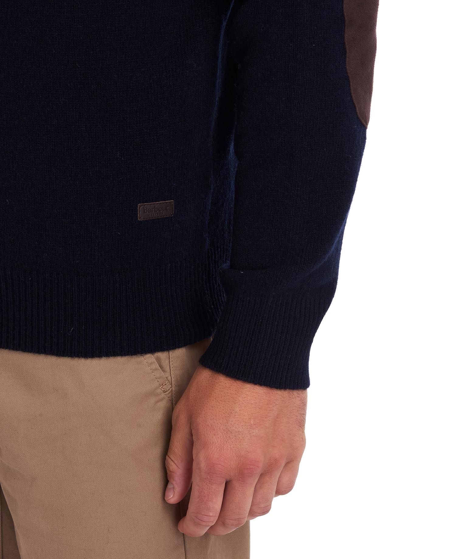 Barbour Patch Half Zip - Navy