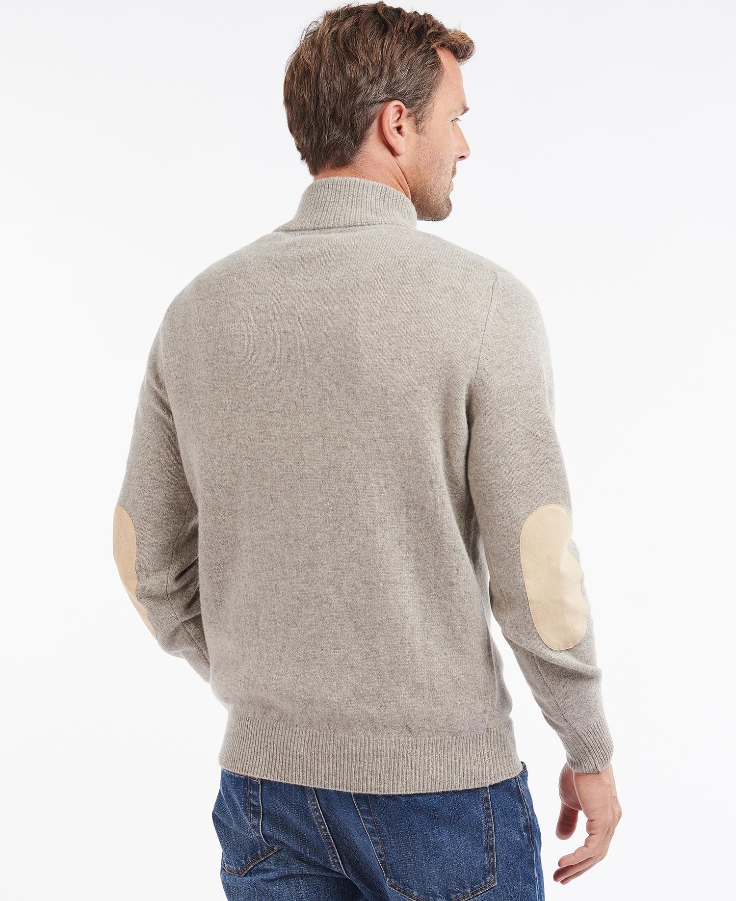 Barbour Patch Half Zip - Stone