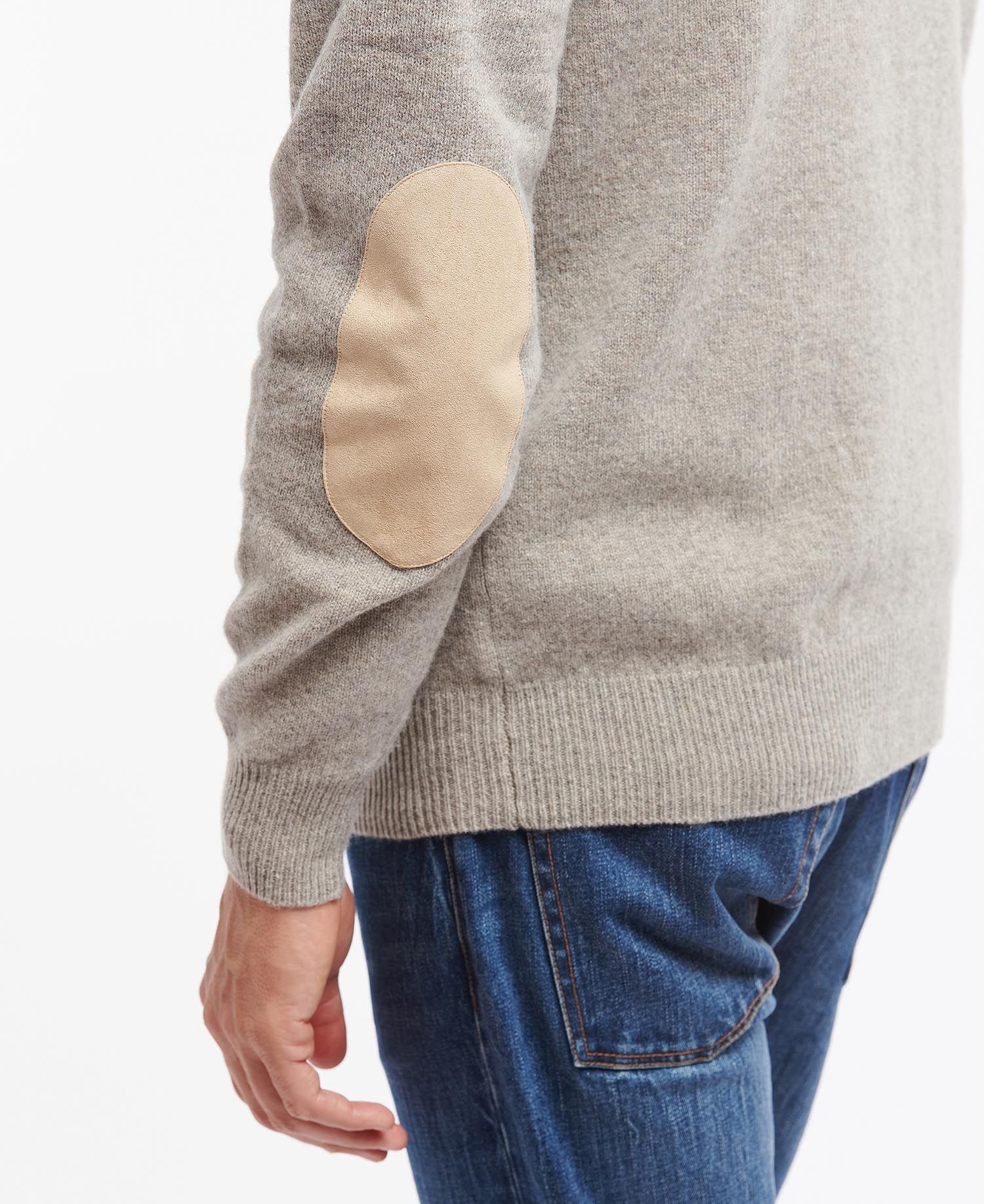 Barbour Patch Half Zip - Stone