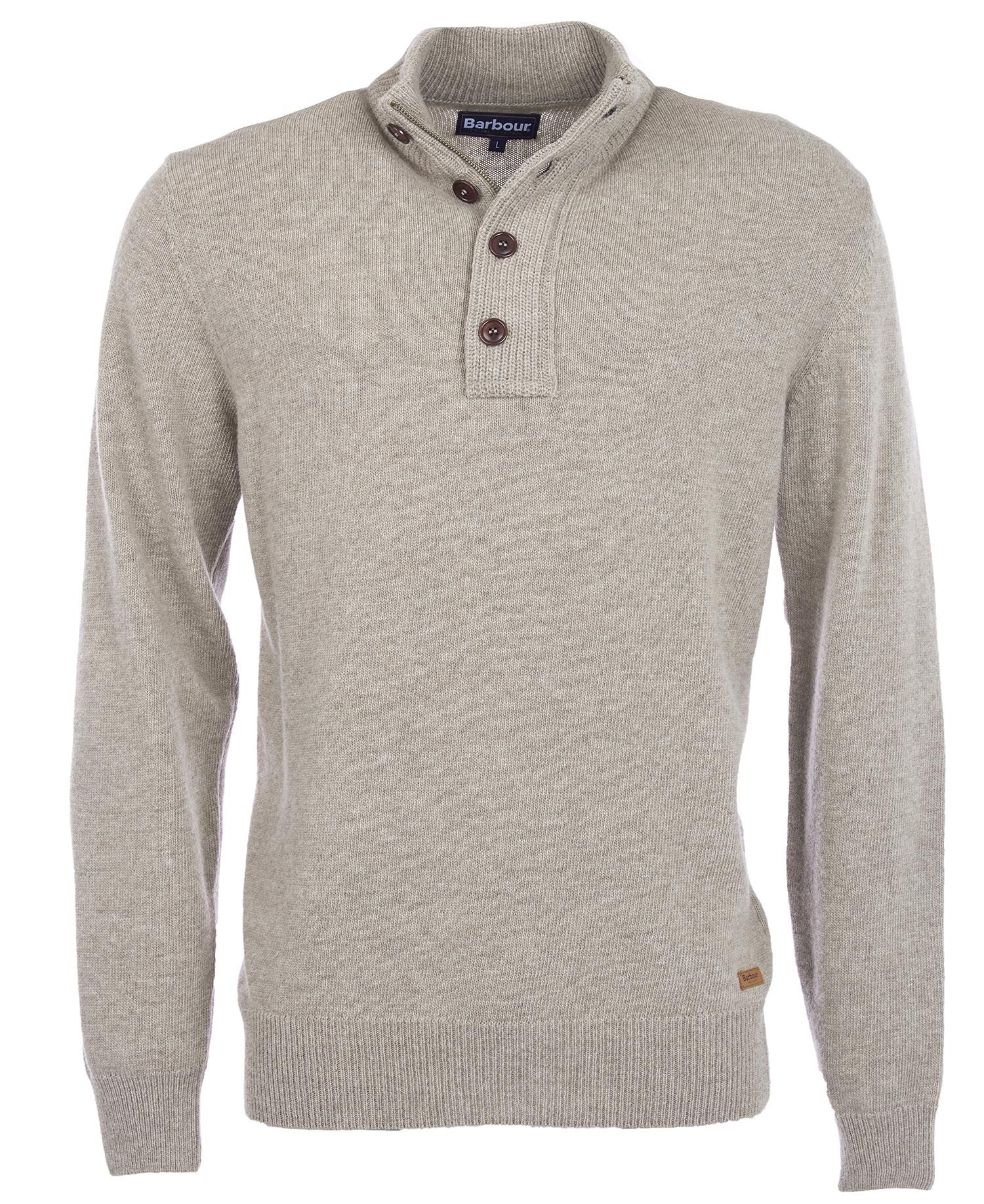 Barbour Patch Half Zip - Stone