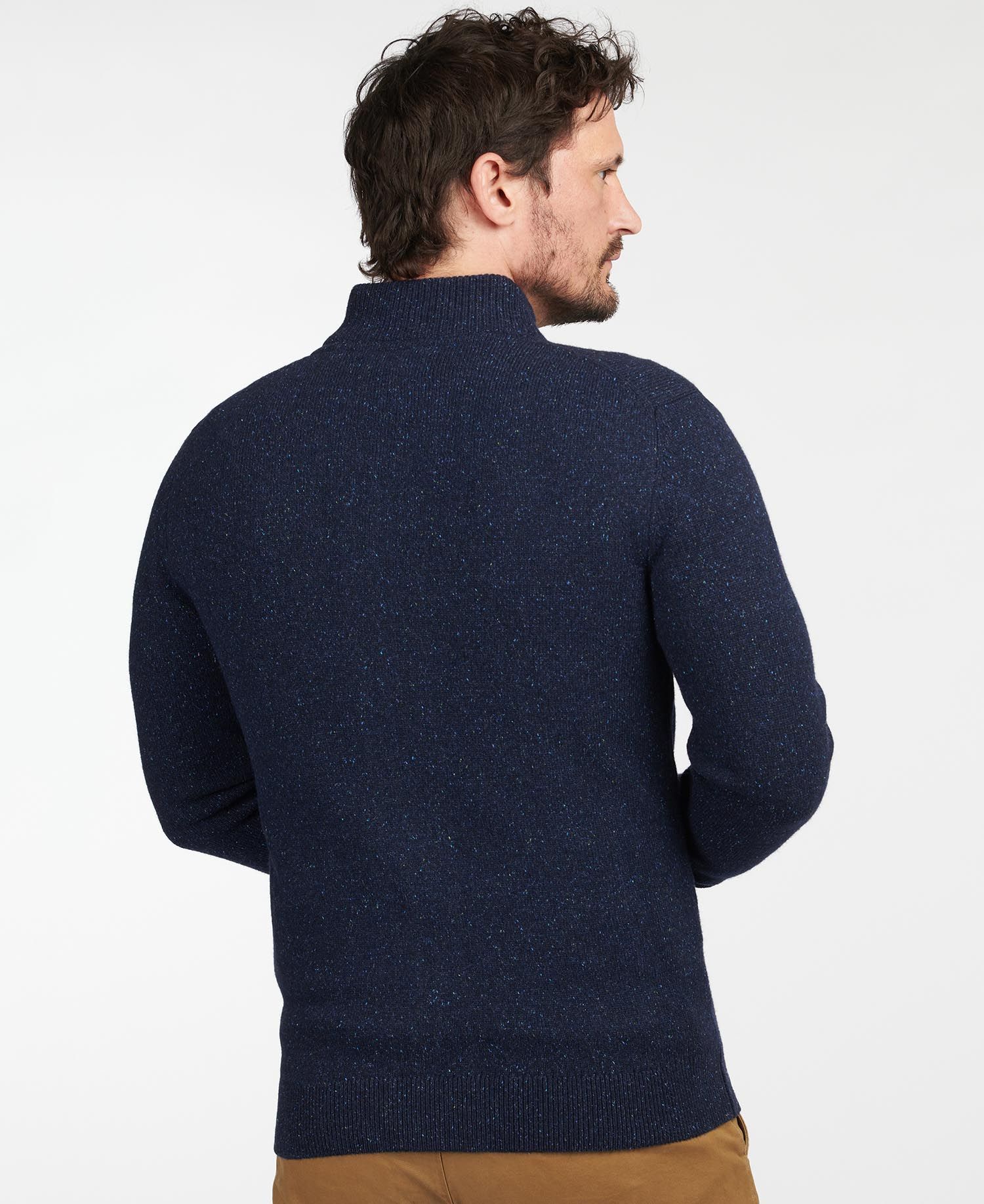 Barbour Tisbury Zip Through Sweater - Navy