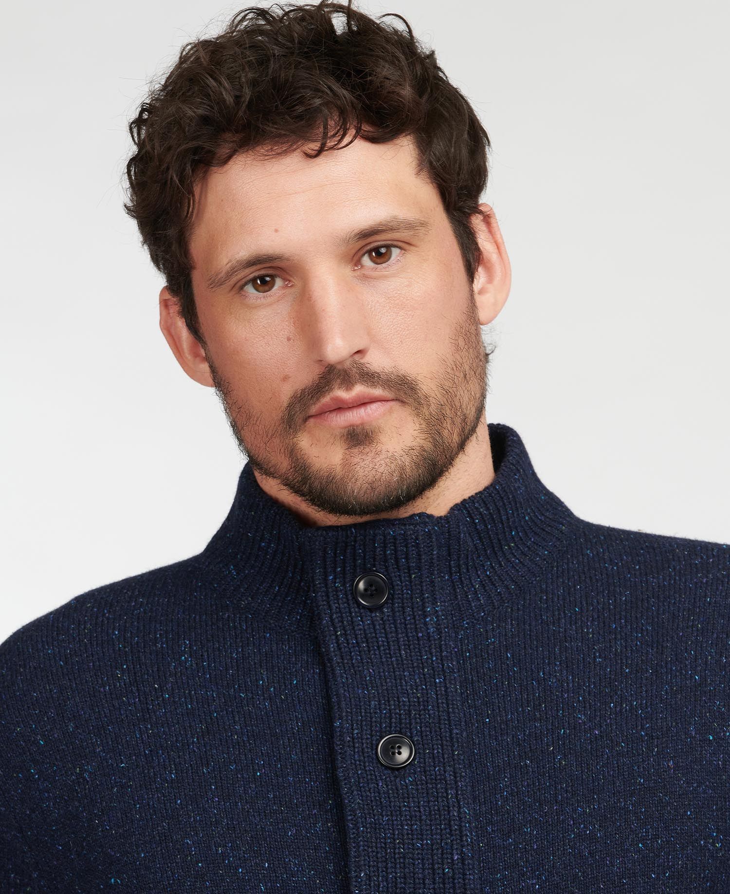 Barbour Tisbury Zip Through Sweater - Navy