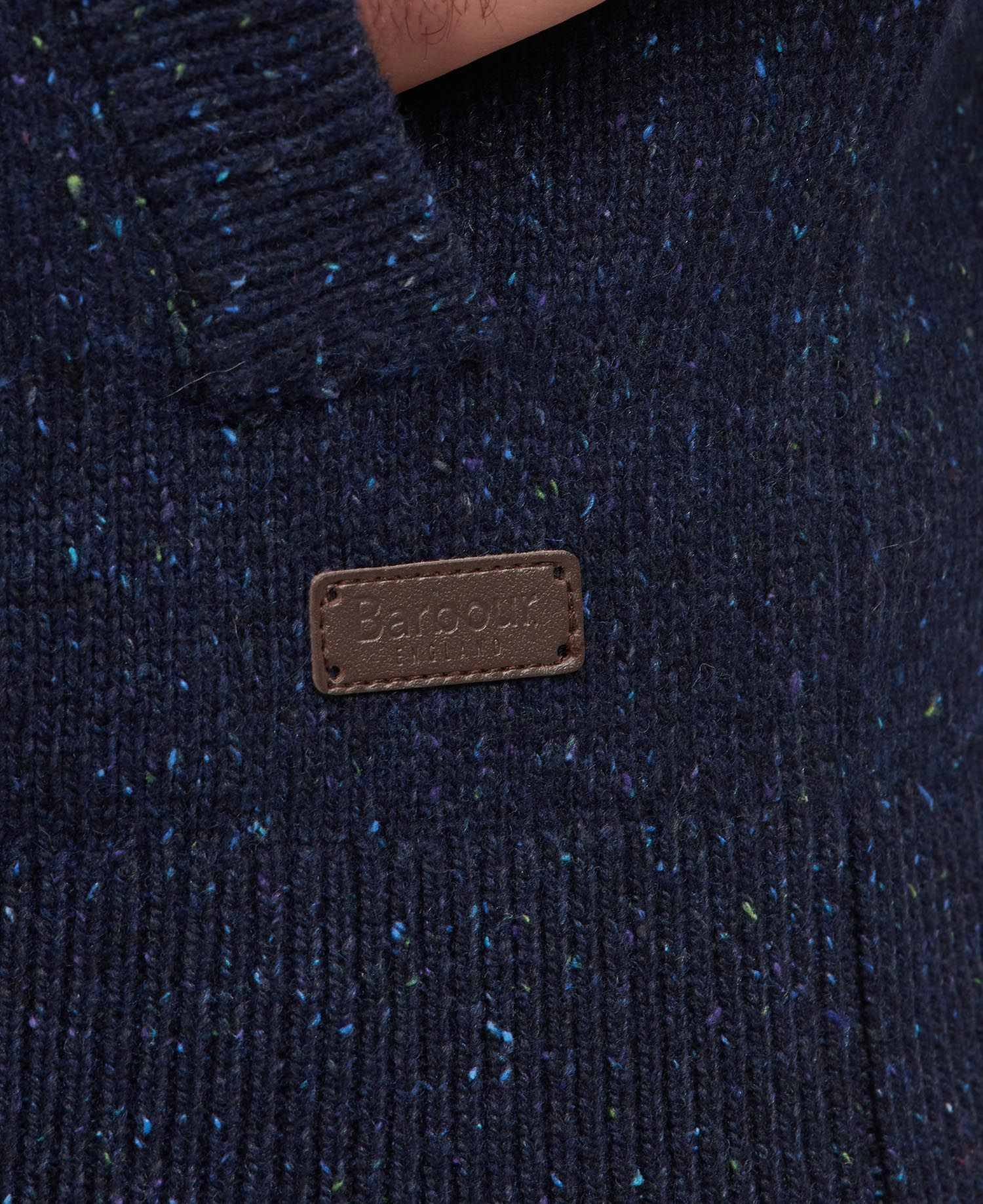 Barbour Tisbury Zip Through Sweater - Navy