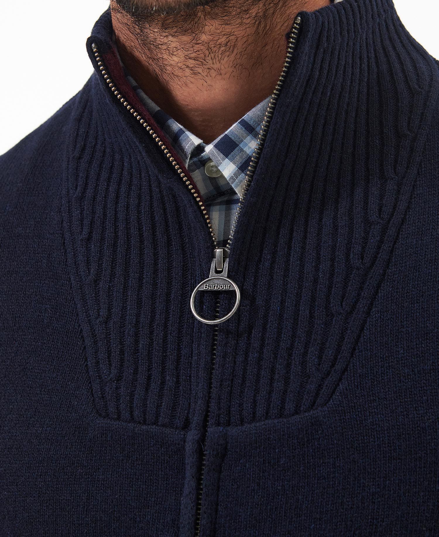 Barbour Nelson Essential Full Zip - Navy