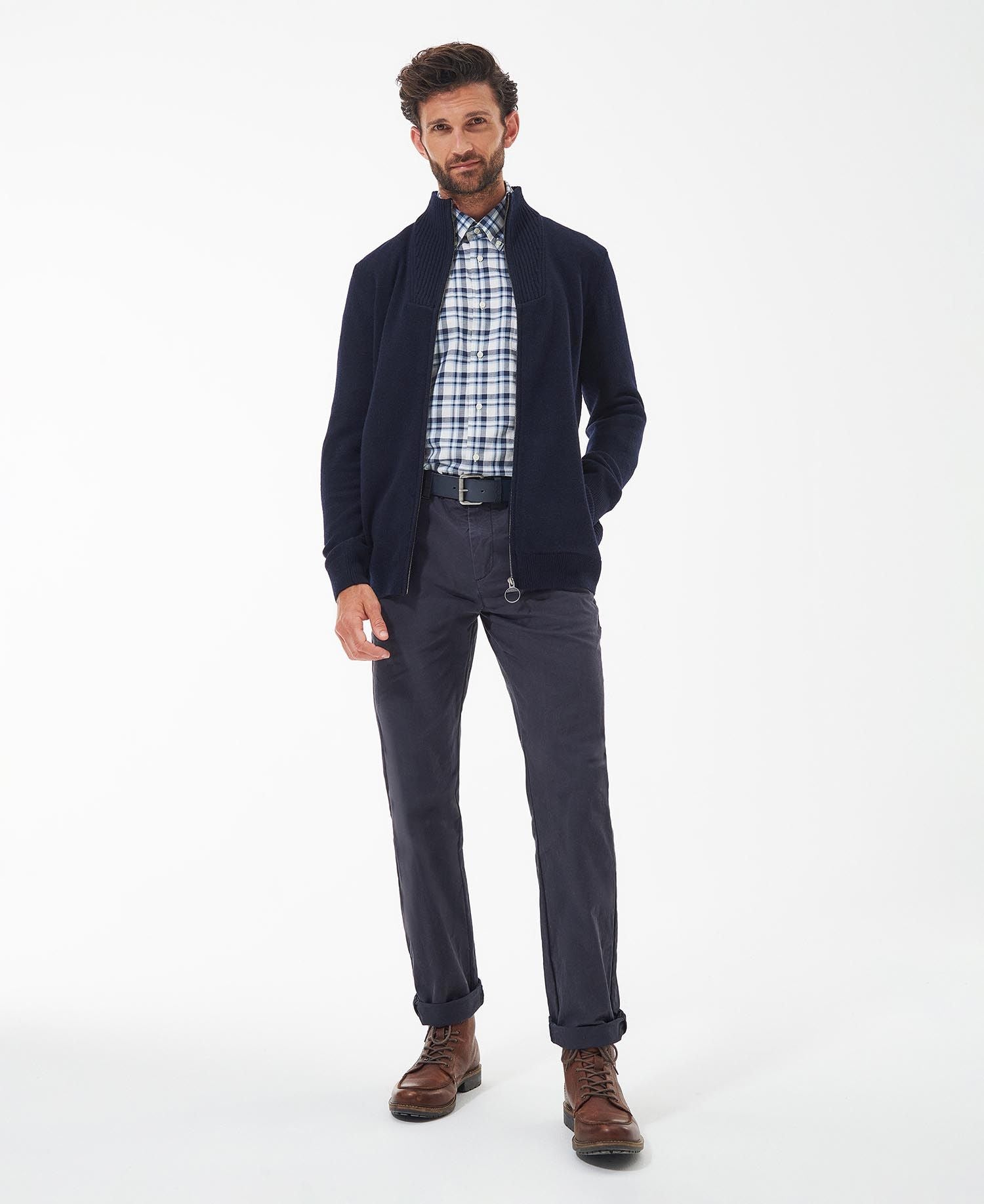 Barbour Nelson Essential Full Zip - Navy