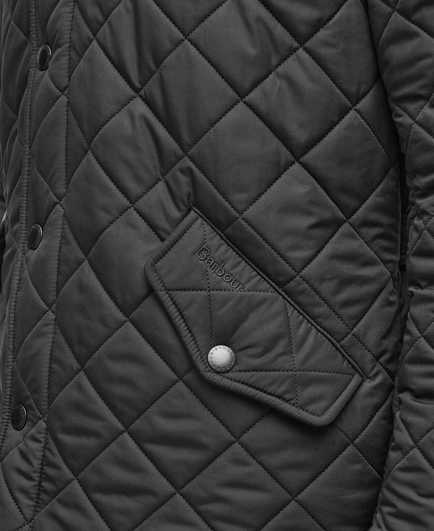 Barbour Powell Quilted Jacket - Black