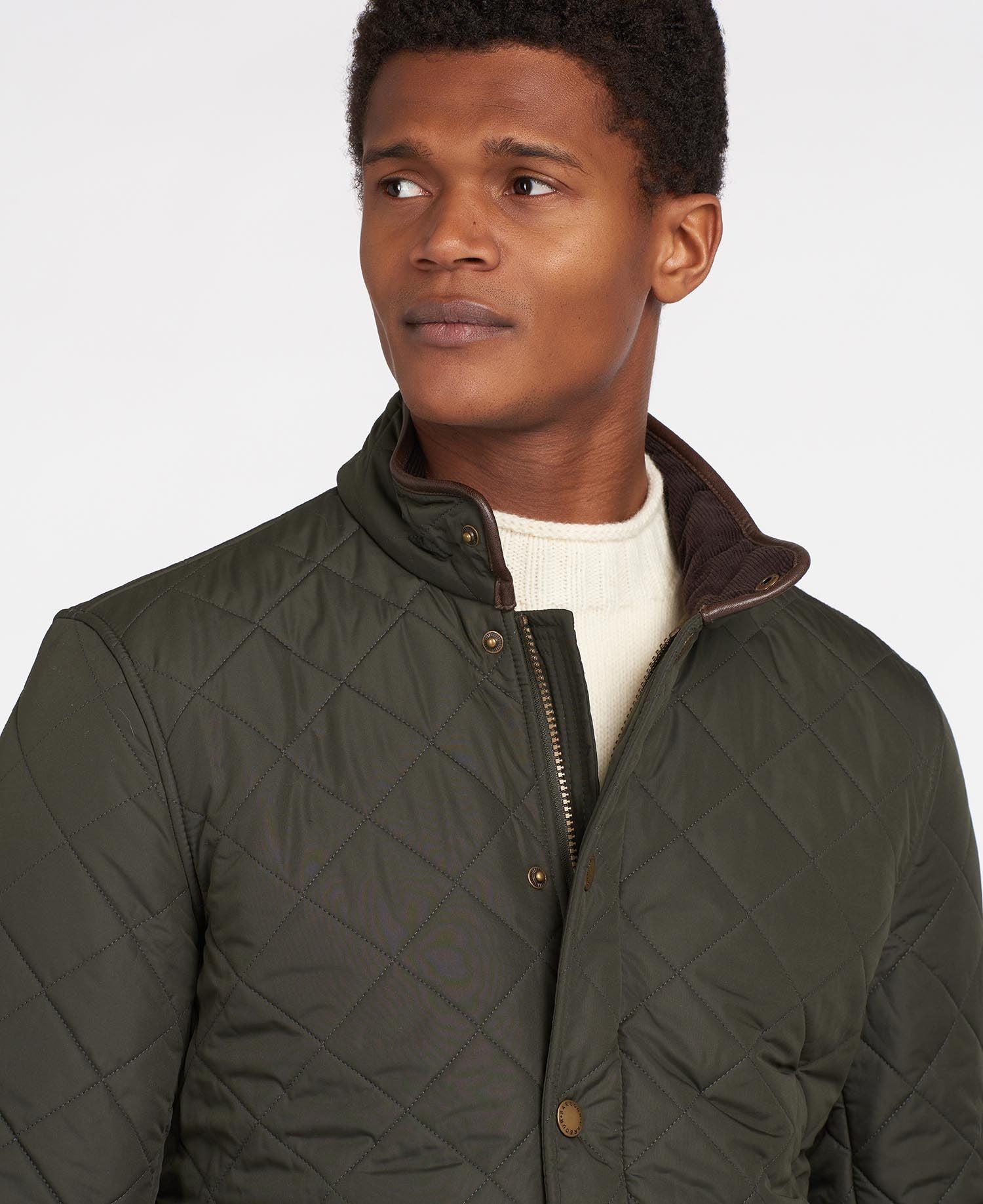 Barbour Powell Quilted Jacket - Sage Green