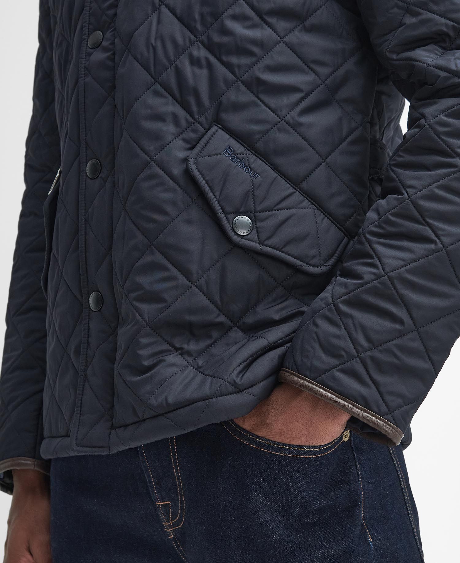 Barbour Powell Quilted Jacket - Navy