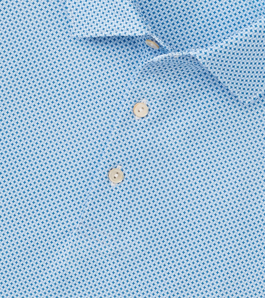 Peter Millar Phoenix Performance Polo - White/Sailor Blue