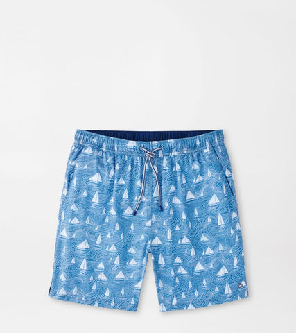 Peter Millar Set Sail Swim Trunk - Brook Blue